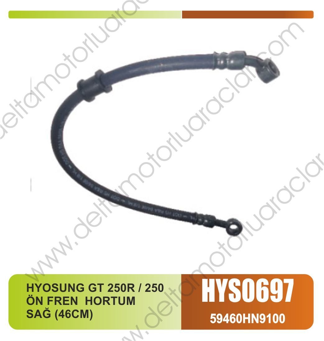 HYOSUNG GT 250R / 250 ÖN FREN HORTUM SAĞ (46CM)