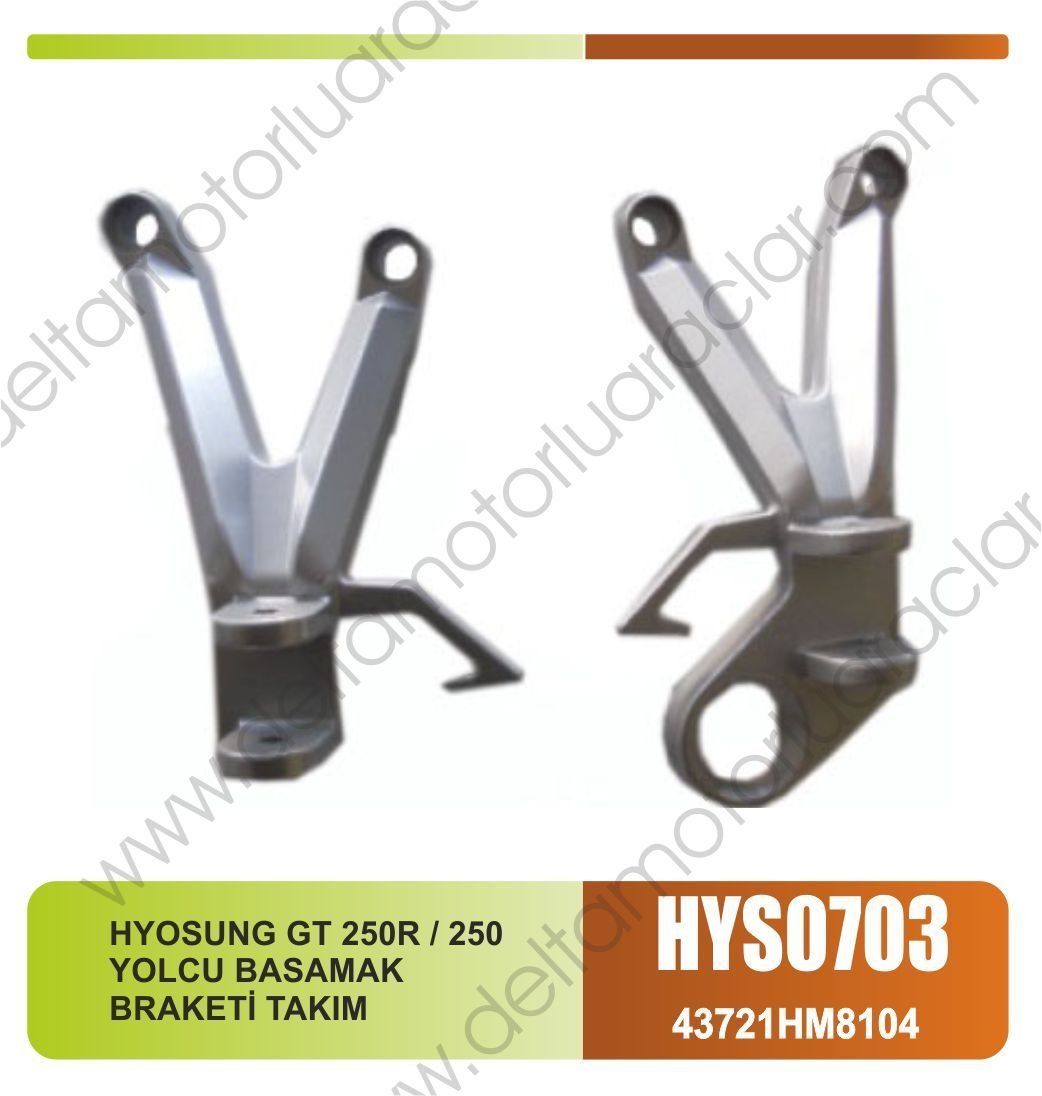 HYOSUNG GT 250R / 250 YOLCU BASAMAK BRAKETİ TAKIM