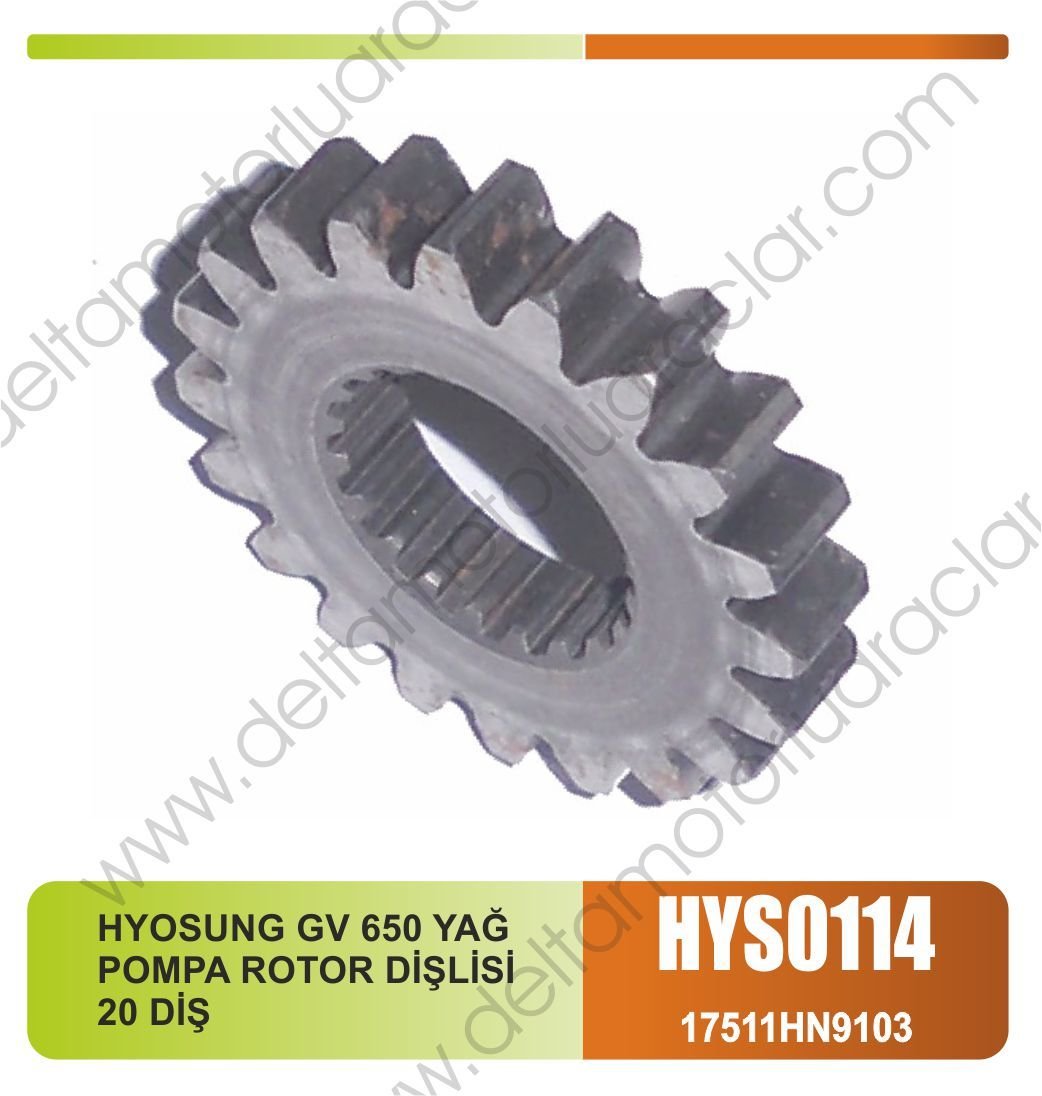 HYOSUNG GV 650 YAĞ POMPA ROTOR DİŞLİSİ 20 DİŞ