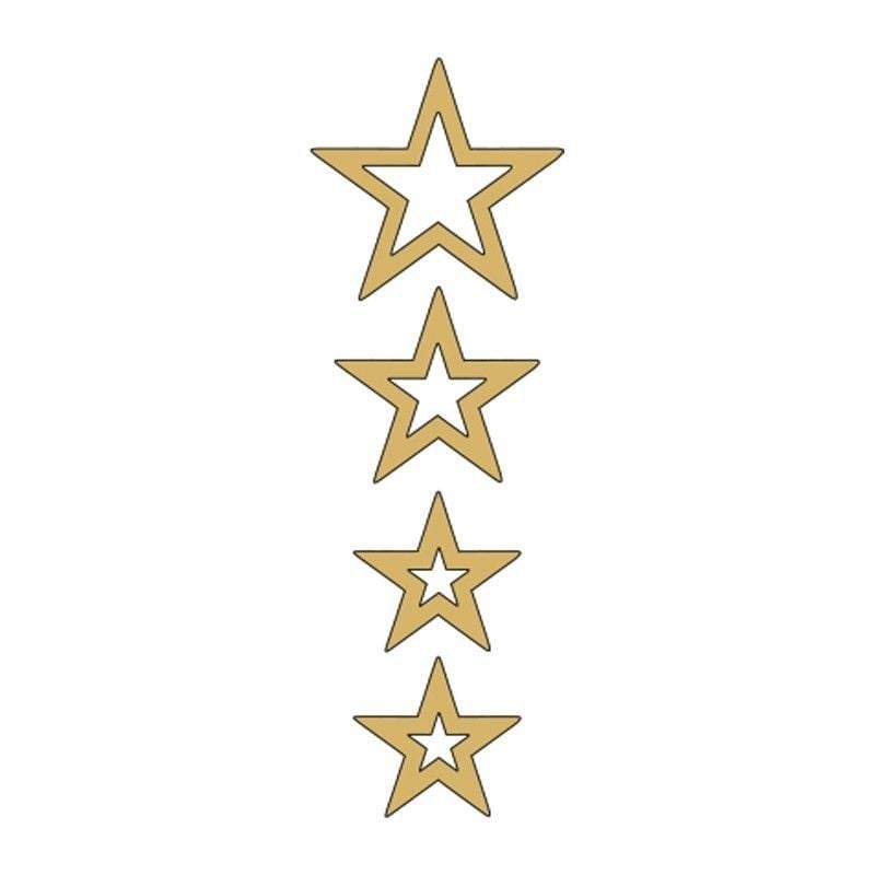 CG GOLD YILDIZLI ÇAMURLUK ÜST STİCKER