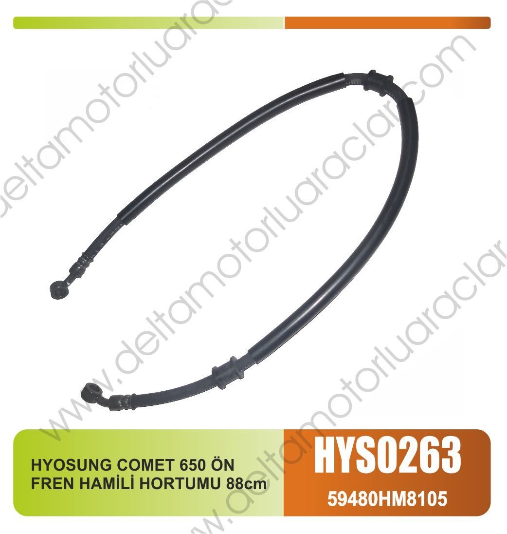HYOSUNG COMET 650 ÖN FREN HAMİLİ HORTUMU 88cm