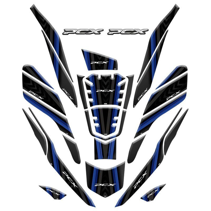 HONDA PCX 2021 - 2023 UYUMLU TANK PAD SET 009
