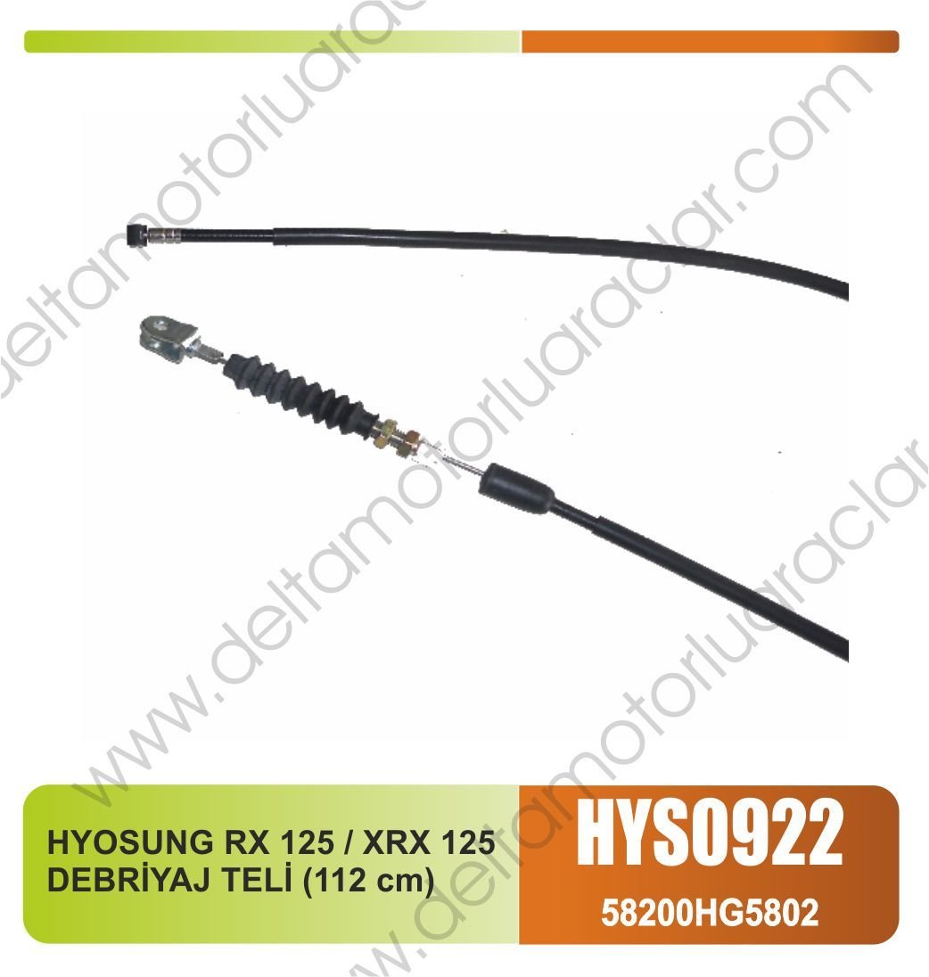 HYOSUNG RX 125 / XRX 125 DEBRİYAJ TELİ (112 cm)