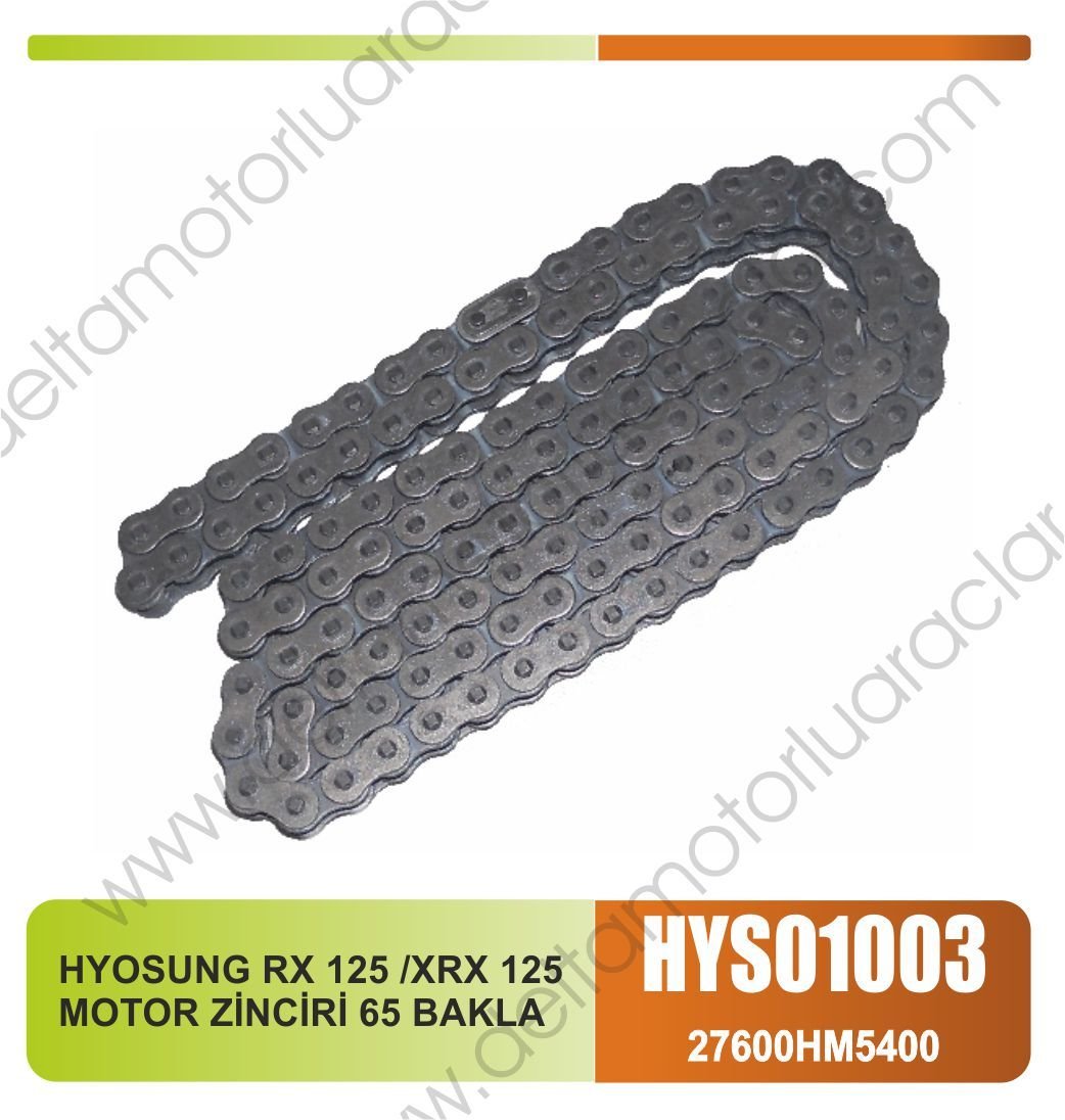 HYOSUNG RX 125 /XRX 125 MOTOR ZİNCİRİ ( 65 BAKLA )
