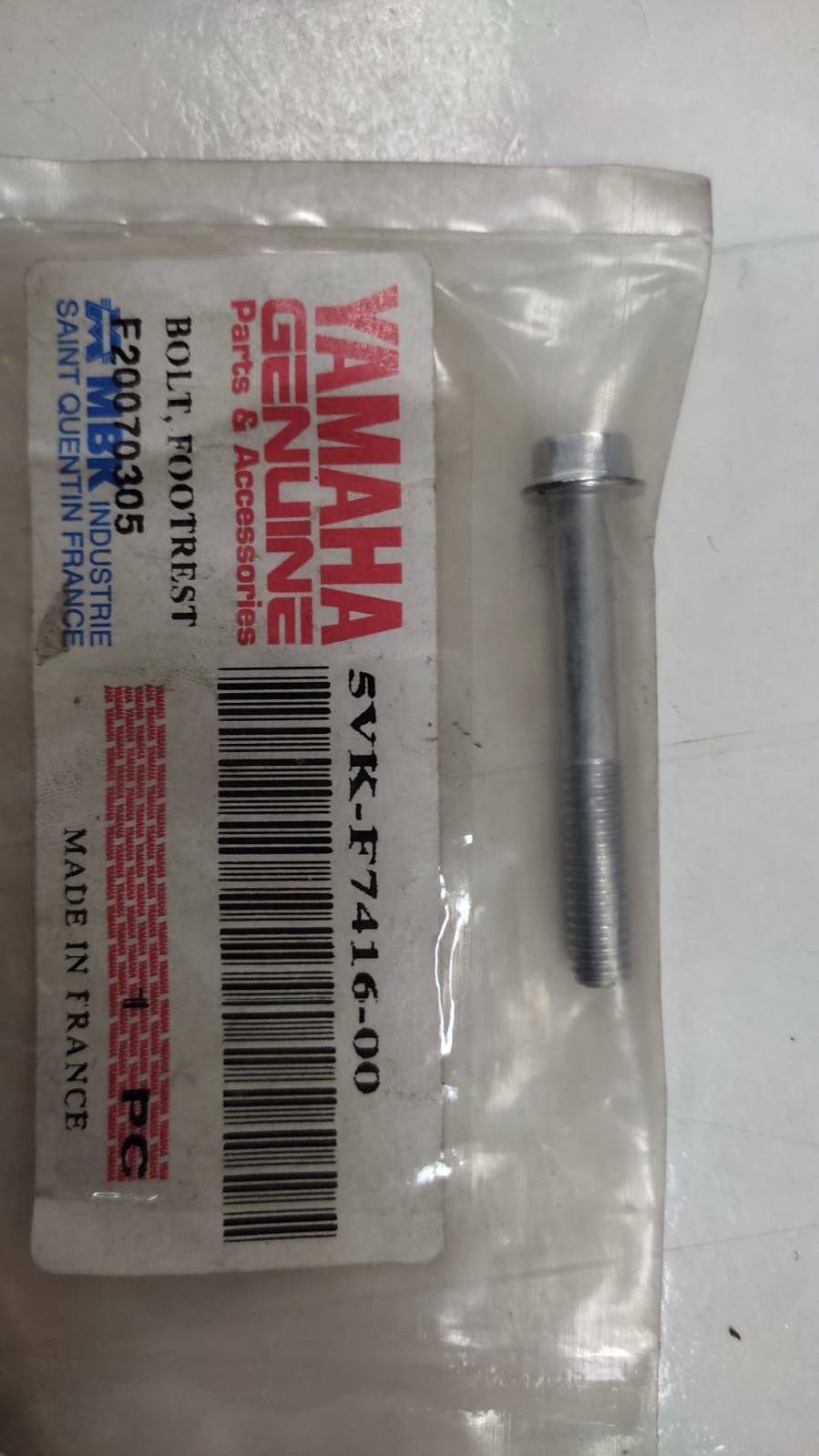 YAMAHA XT660 R ORİJİNAL BASAMAK VİDASI 5VK-F7416-00