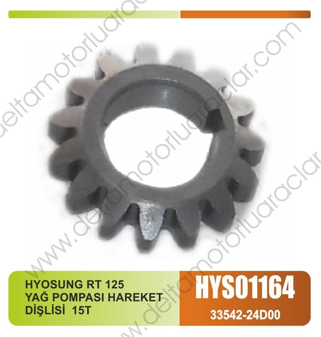 HYOSUNG RT 125 YAĞ POMPASI HAREKET DİŞLİSİ 15 T