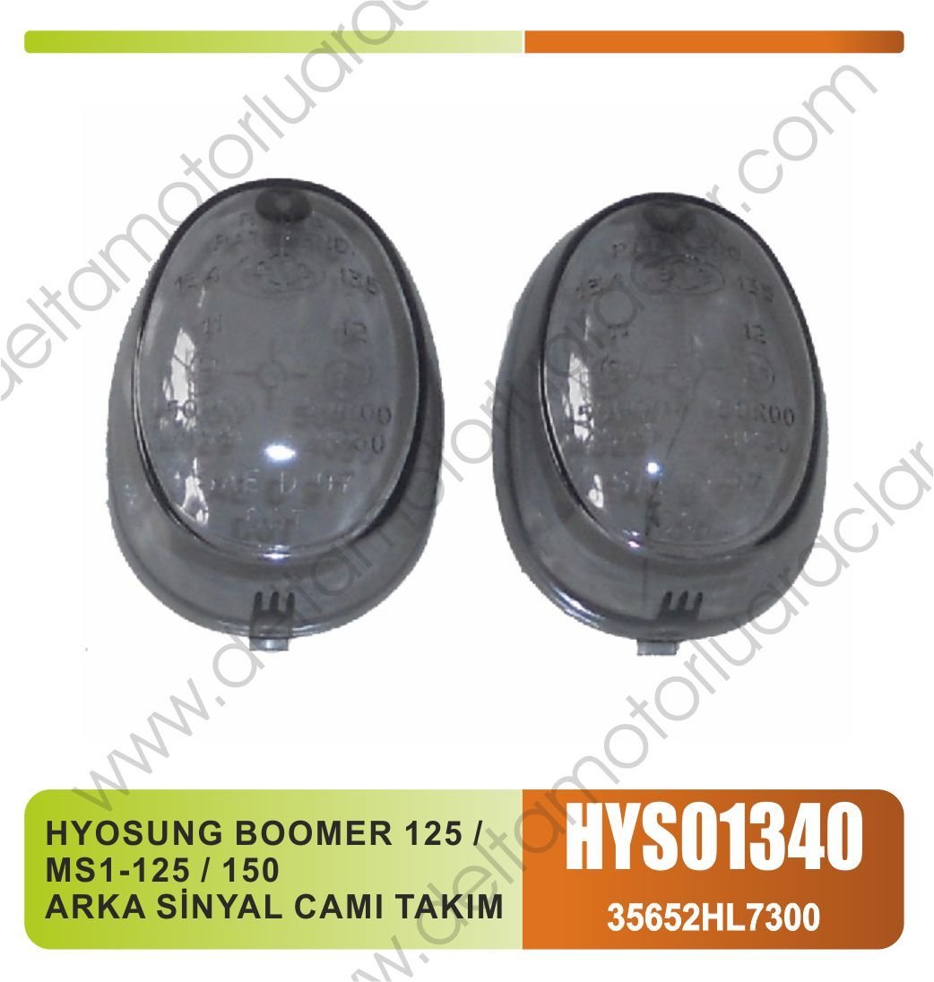 HYOSUNG BOOMER 125 / MS1-125 / 150 ARKA SİNYAL CAMI TAKIM