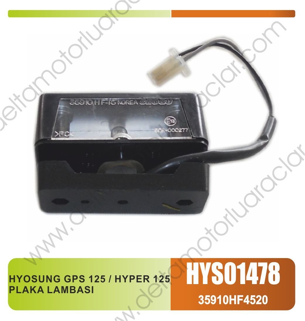 HYOSUNG GPS 125 / HYPER 125 PLAKA LAMBASI