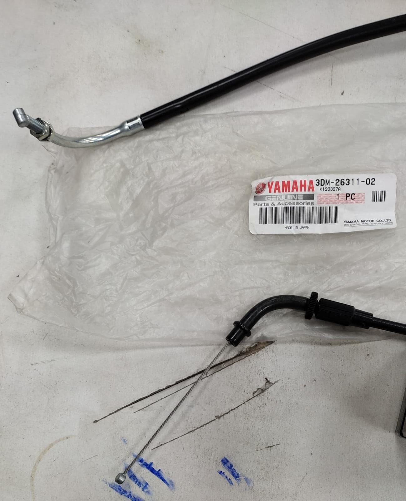 YAMAHA XV250 VİRAGO ORİJİNAL GAZ TELİ 1 3DM-26311-02
