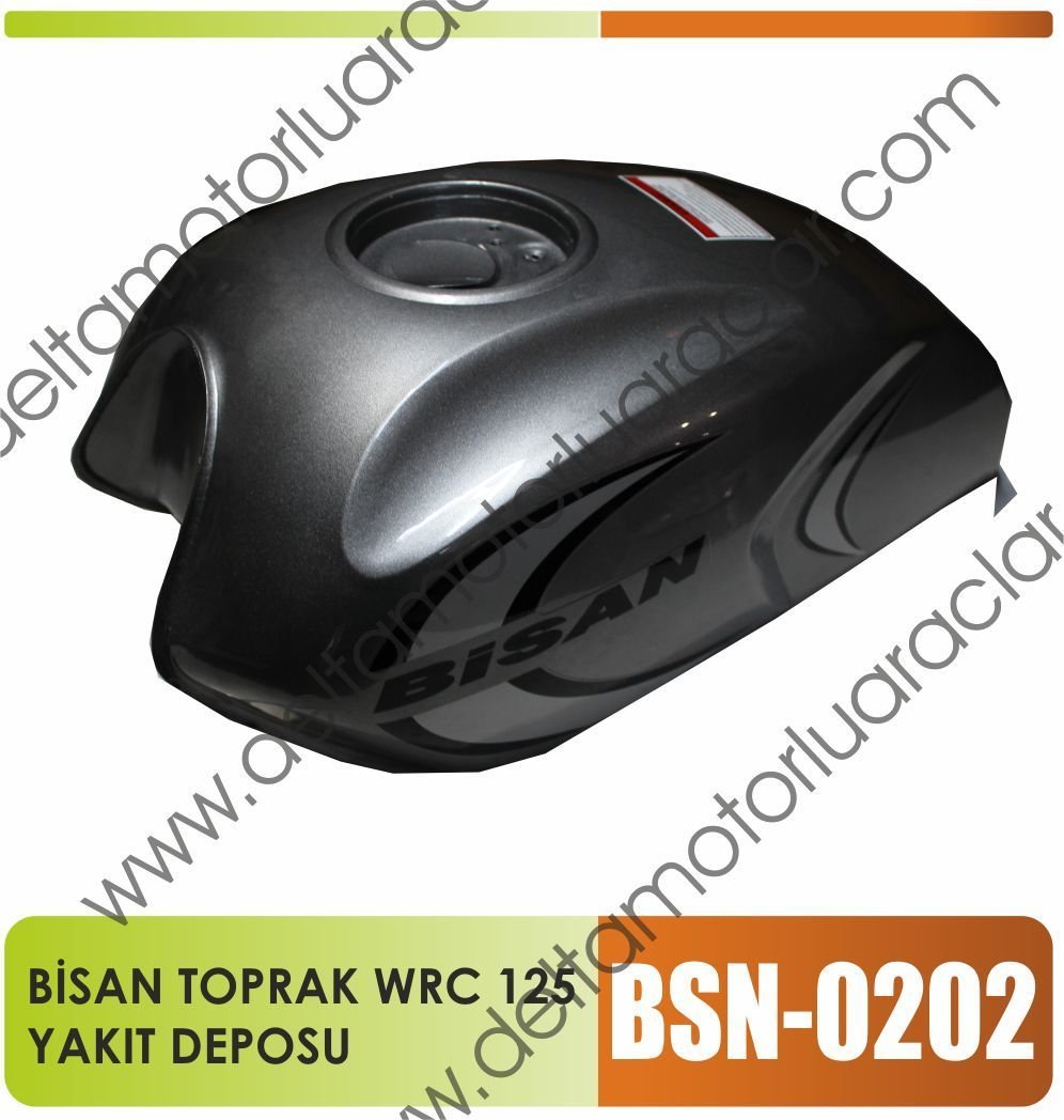BİSAN TOPRAK WRC 100 / 125 cc YAKIT DEPOSU SİYAH RENK VARDIR