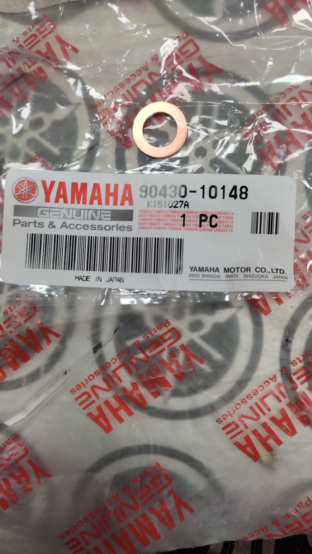 YAMAHA FJR1300/VMAX1200cc ORİJİNAL DEBRİYAJ PUL CONTASI 90430-10148