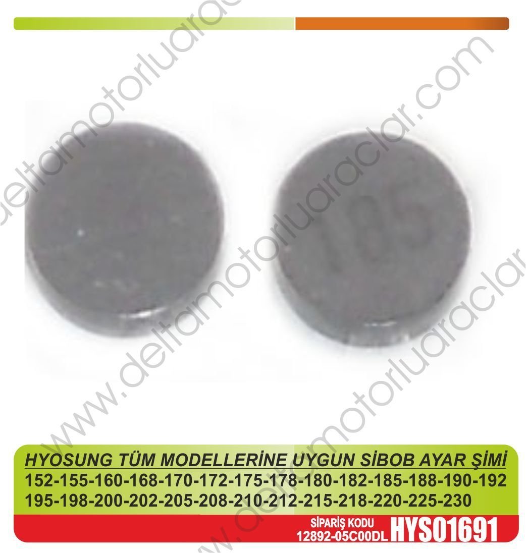 HYOSUNG TÜM MODELLERİNE UYGUN SİBOB AYAR ŞİMİ ADET 152-155-160-168-170-172-175-178-180-182-185-188-190-192 195-198-200-202-205-208-210-212-215-218-220-225-230
