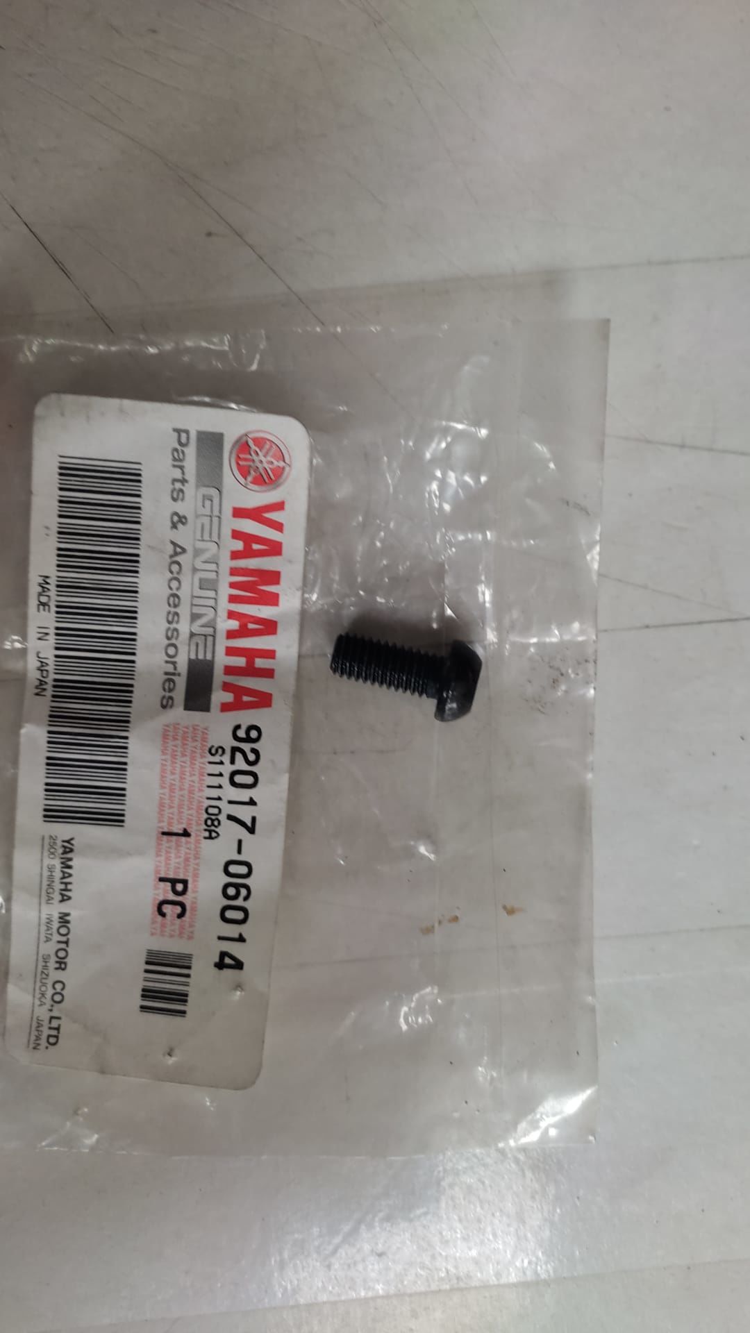 YAMAHA ORİJİNAL DÜĞME BAŞLI FREN CİVATASI 92017-06014