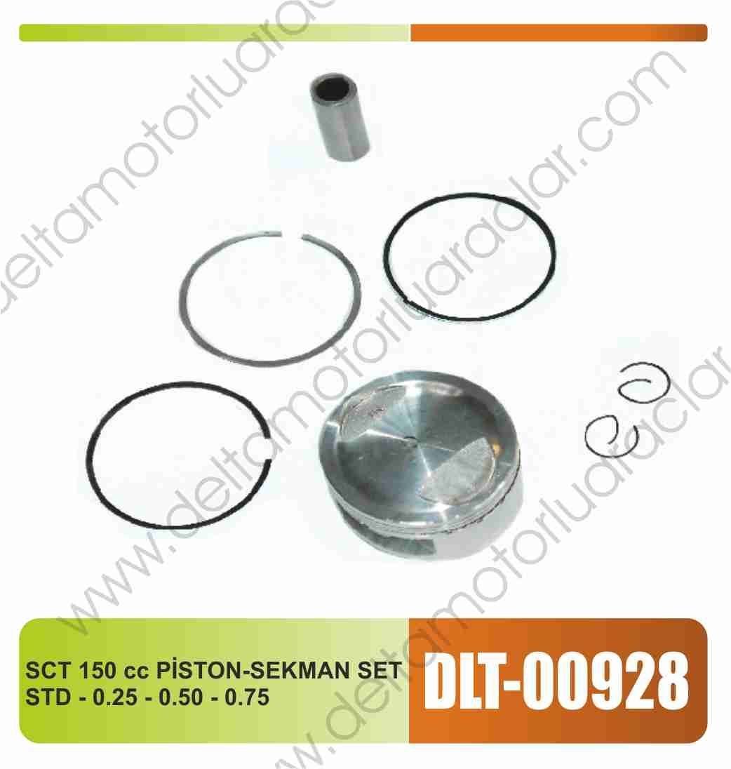 SCT 150 CC PİSTON-SEKMAN SET STD-0,25-0,50-0,75