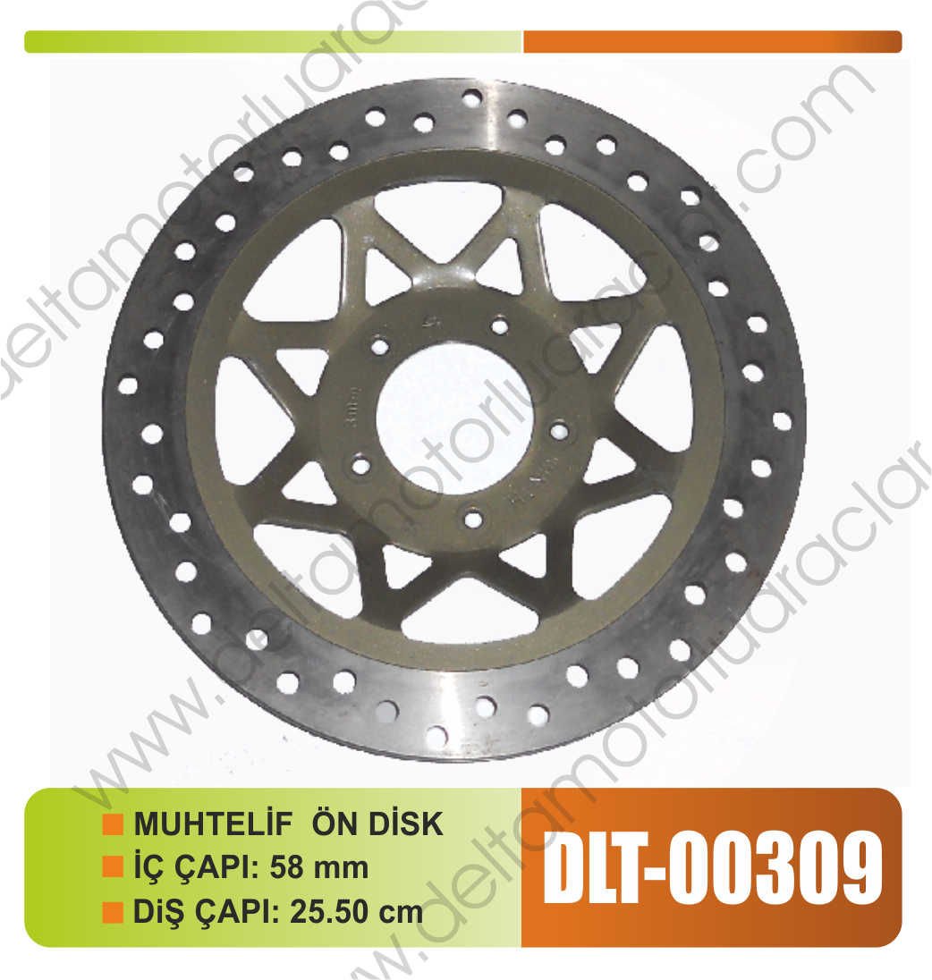 MUHTELİF ÖN DİSK / İÇ ÇAPI: 58 mm / DIŞ ÇAPI: 25.50 cm
