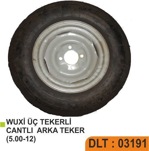 WUXİ ÜÇ TEKERLİ JANTLI ARKA TEKER (5.00-12)