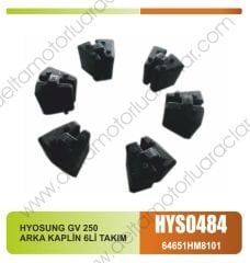 HYOSUNG GV 250 ARKA KAPLİN 6Lİ TAKIM