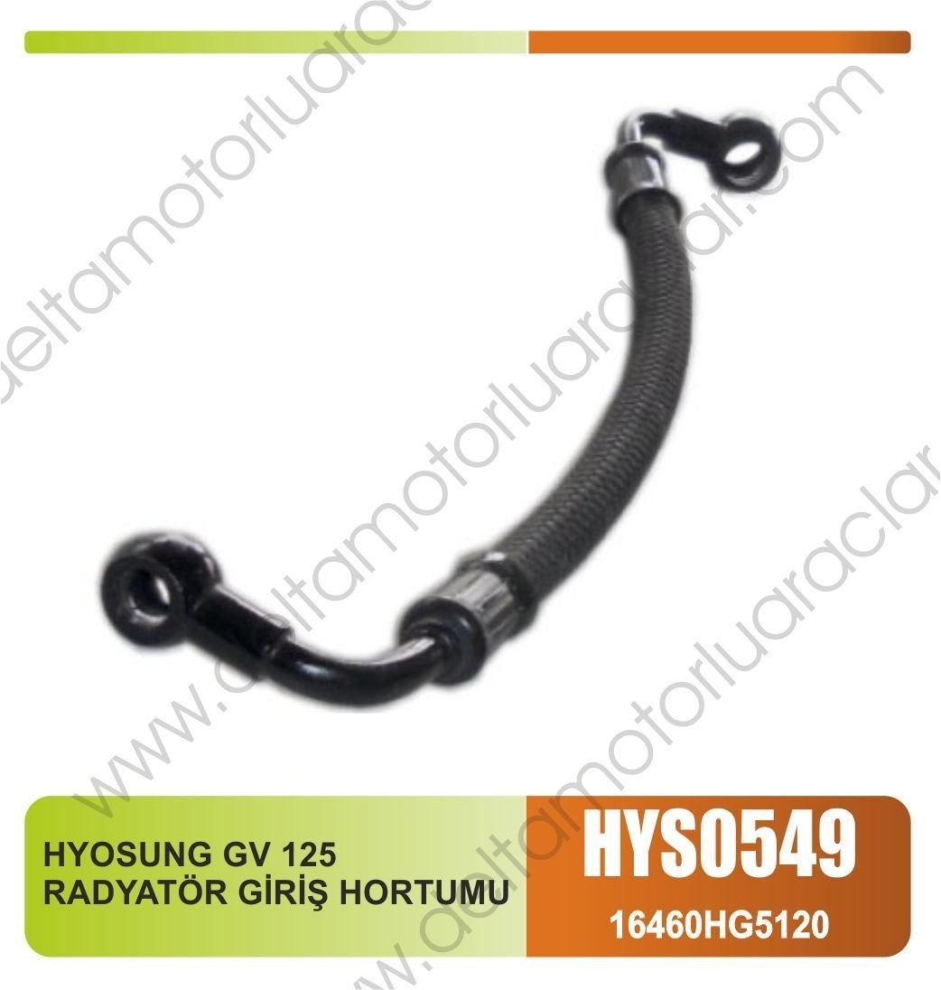 HYOSUNG GV 125 RADYATÖR GİRİŞ HORTUMU