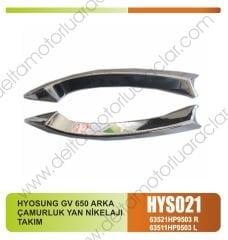 HYOSUNG GV 650 ARKA  ÇAMURLUK YAN NİKELAJI TAKIM