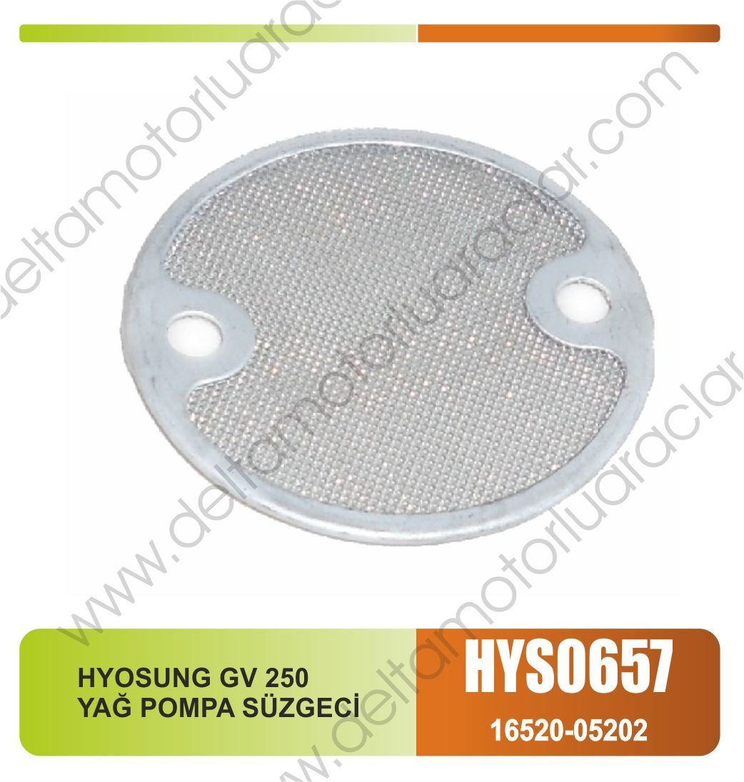 HYOSUNG GV 250 YAĞ POMPA SÜZGECİ
