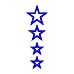 CG MAVİ YILDIZLI ÇAMURLUK ÜST STİCKER