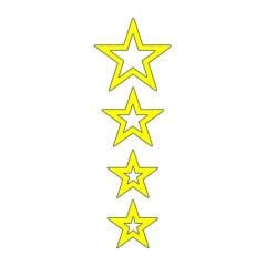 CG F.SARI YILDIZLI ÇAMURLUK ÜST STİCKER