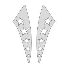 CG NİKEL YILDIZLI ÇAMURLUK YAN STİCKER