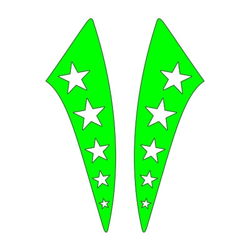 CG F.YEŞİL YILDIZLI ÇAMURLUK YAN STİCKER