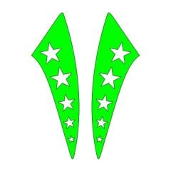 CG F.YEŞİL YILDIZLI ÇAMURLUK YAN STİCKER