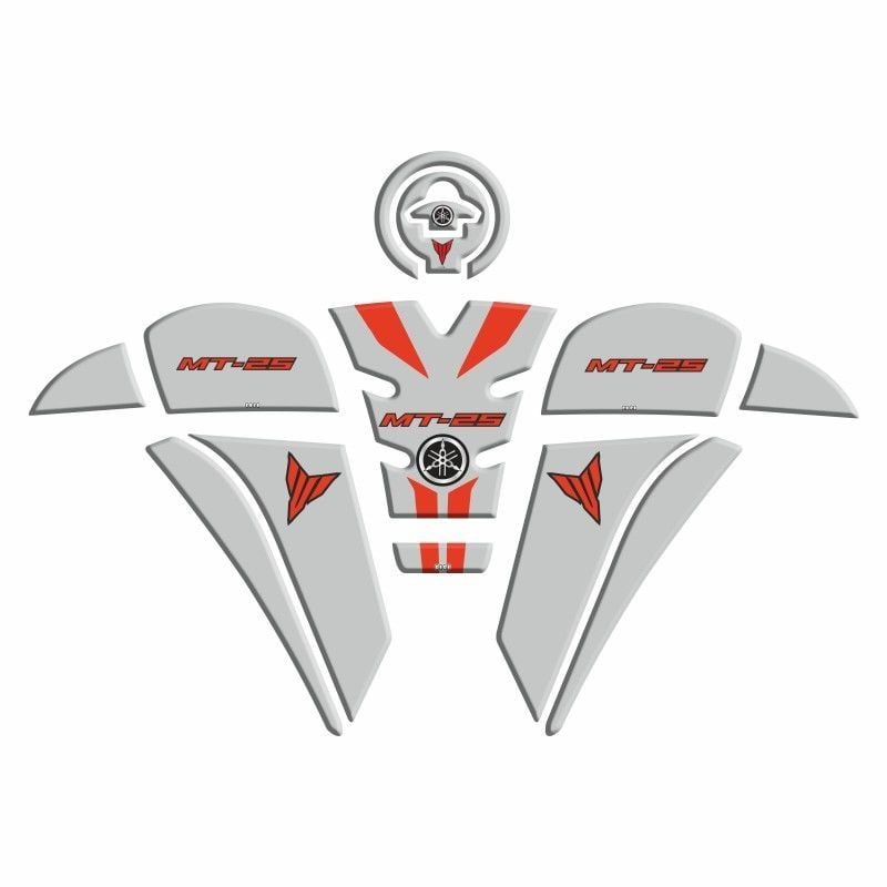 YAMAHA MT-25 2020 - 2023 UYUMLU Tank Pad Set 008