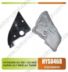 HYOSUNG GV 250 / 125 AKÜ KAPAK ALT NİKELAJ sağ