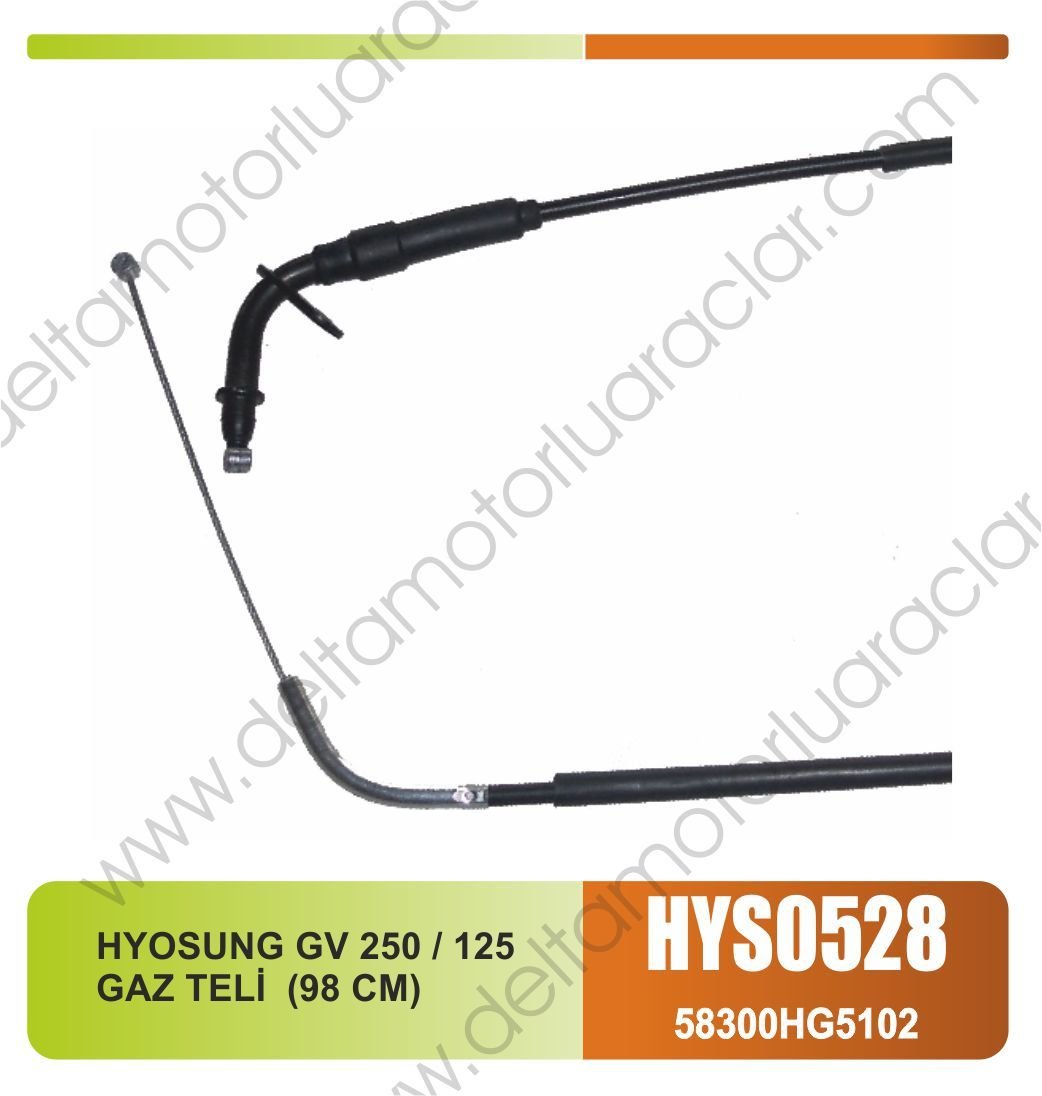 HYOSUNG GV 250 / 125 GAZ TELİ  (98 CM)
