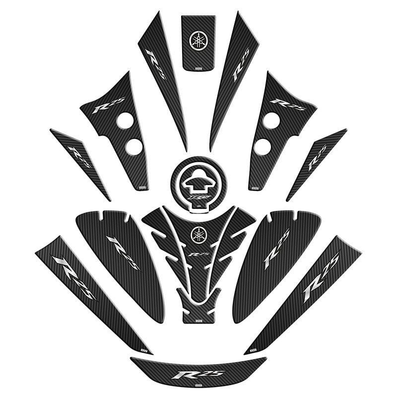 YAMAHA R25 2019 - 2022 UYUMLU TANK PAD SET 001