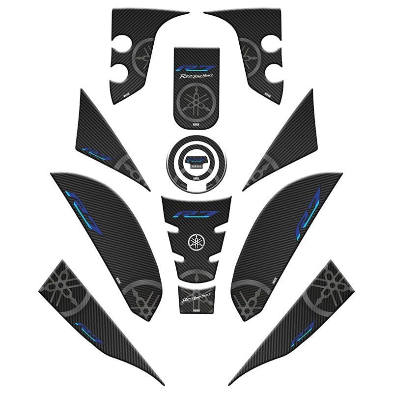 YAMAHA R7 2021 - 2022 UYUMLU FULL TANK PAD SET 002