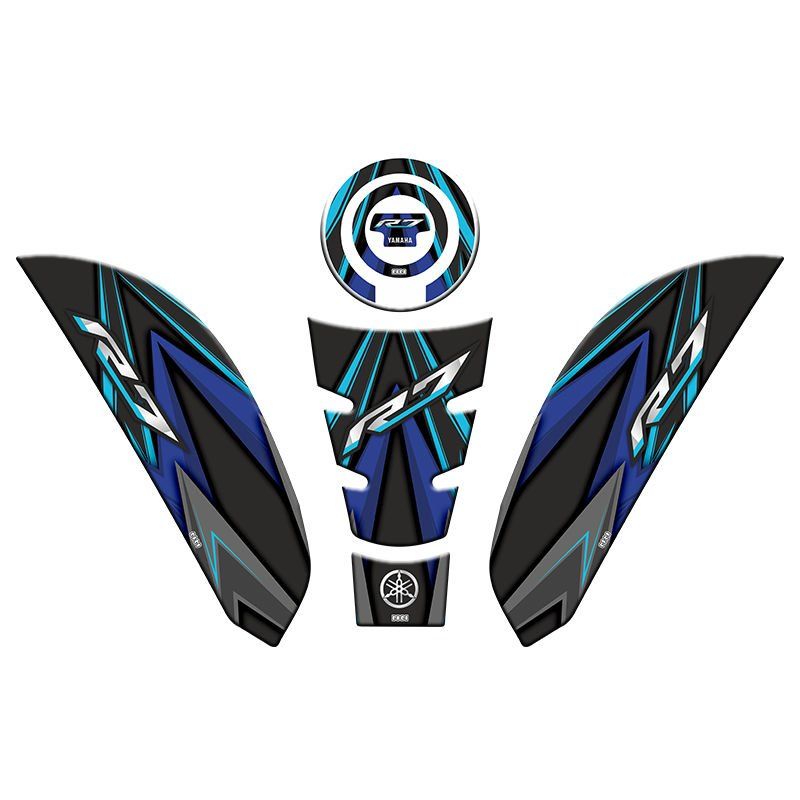YAMAHA R7 2021 - 2022 UYUMLU TANK PAD SET 004