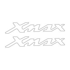 YAMAHA XMAX UYUMLU DAMLA YAZI BEYAZ 22x4 cm STİCKER