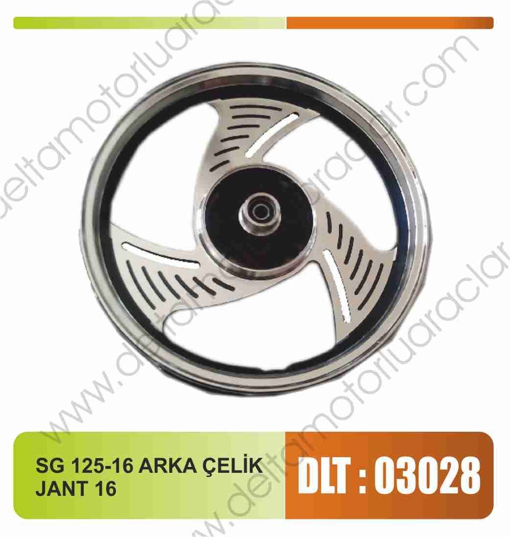SEGER 125-16 ARKA CELİK JANT 16 ( MONDİAL KT UYUMLU )