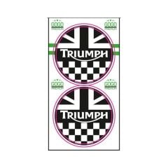 TRIUMPH YUVARLAK DAMLA STICKER