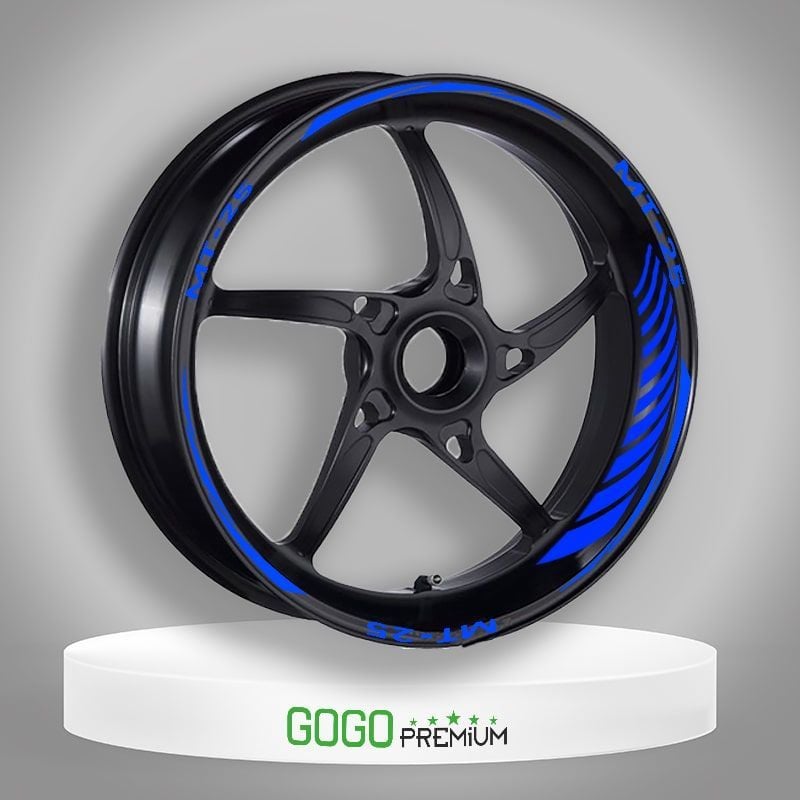 REFLEKTÖR MAVİ YAMAHA MT-25 UYUMLU RACING JANT ŞERİDİ