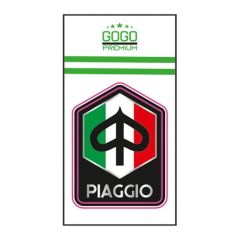 PIAGGIO KARE SIYAH DAMLA STICKER