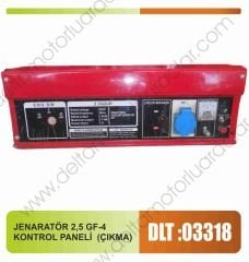 JENERATÖR 2,5 GF-4 KONTROL PANELİ (ÇIKMA)