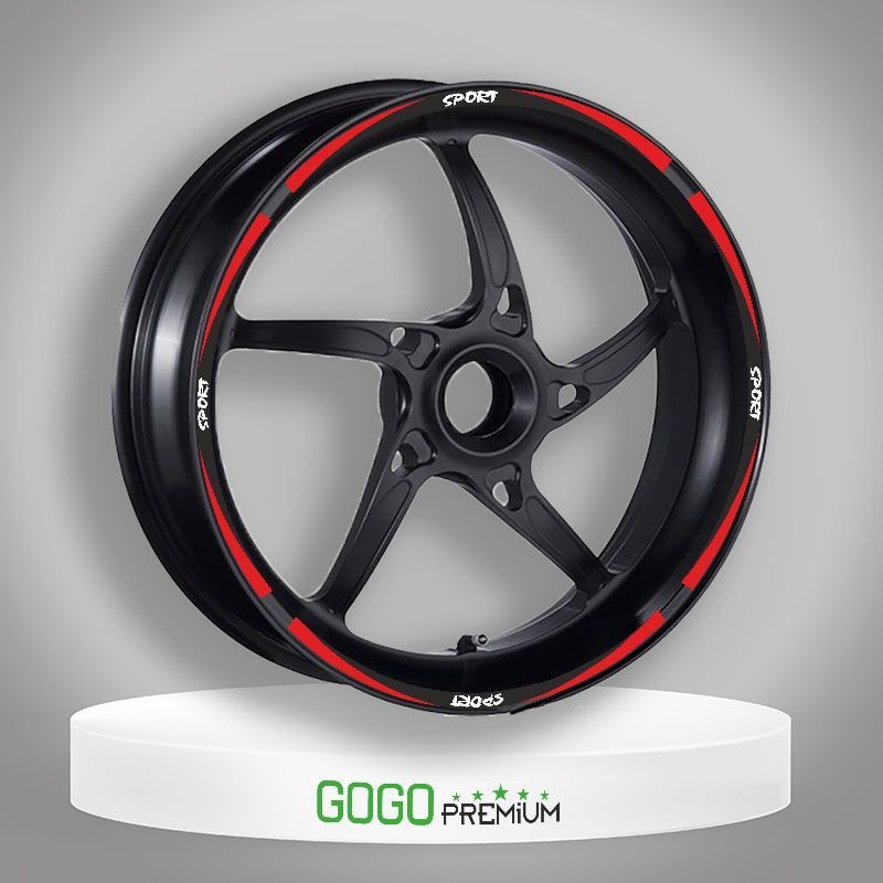 KIRMIZI SİYAH SPORT REFLEKTÖRLÜ JANT ŞERİDİ