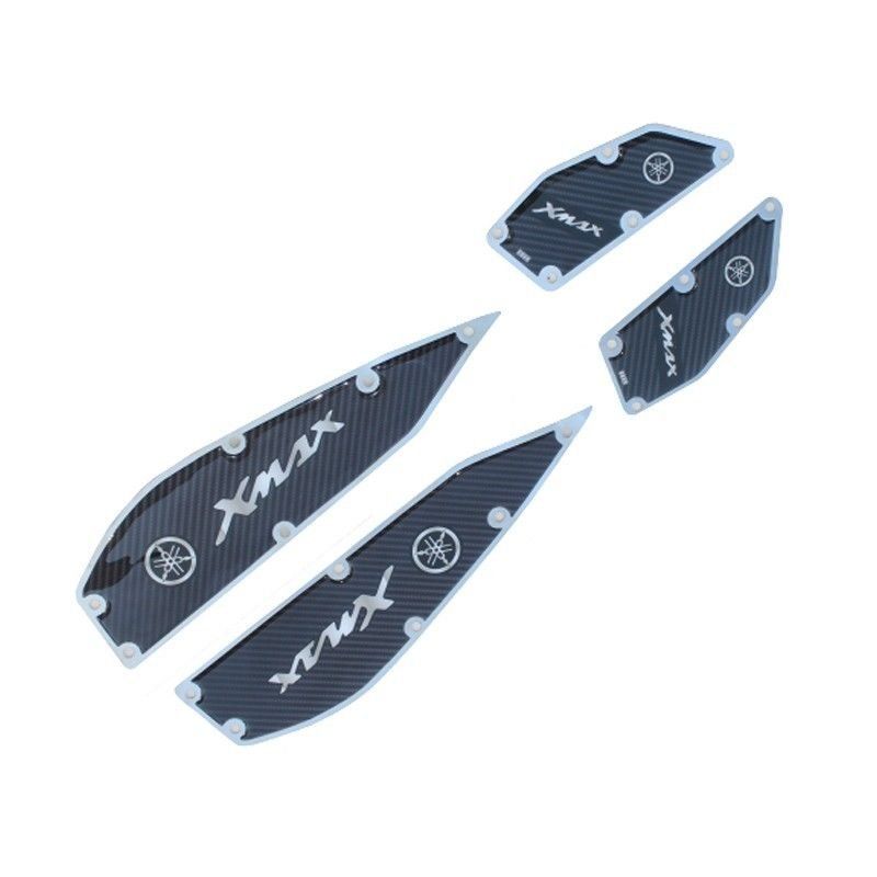 YAMAHA XMAX 2018 - 2023 UYUMLU BEYAZ KROM AYAK BASAMAK